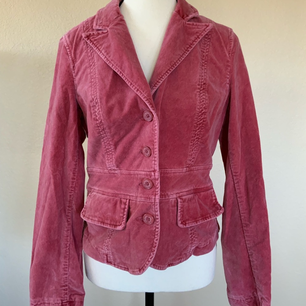 Tommy Hilfiger Pink Velvet Blazer